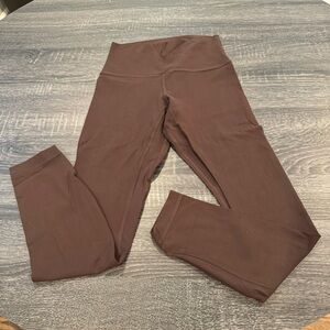Lululemon Align Pant 25” Leggings in Dark Brown